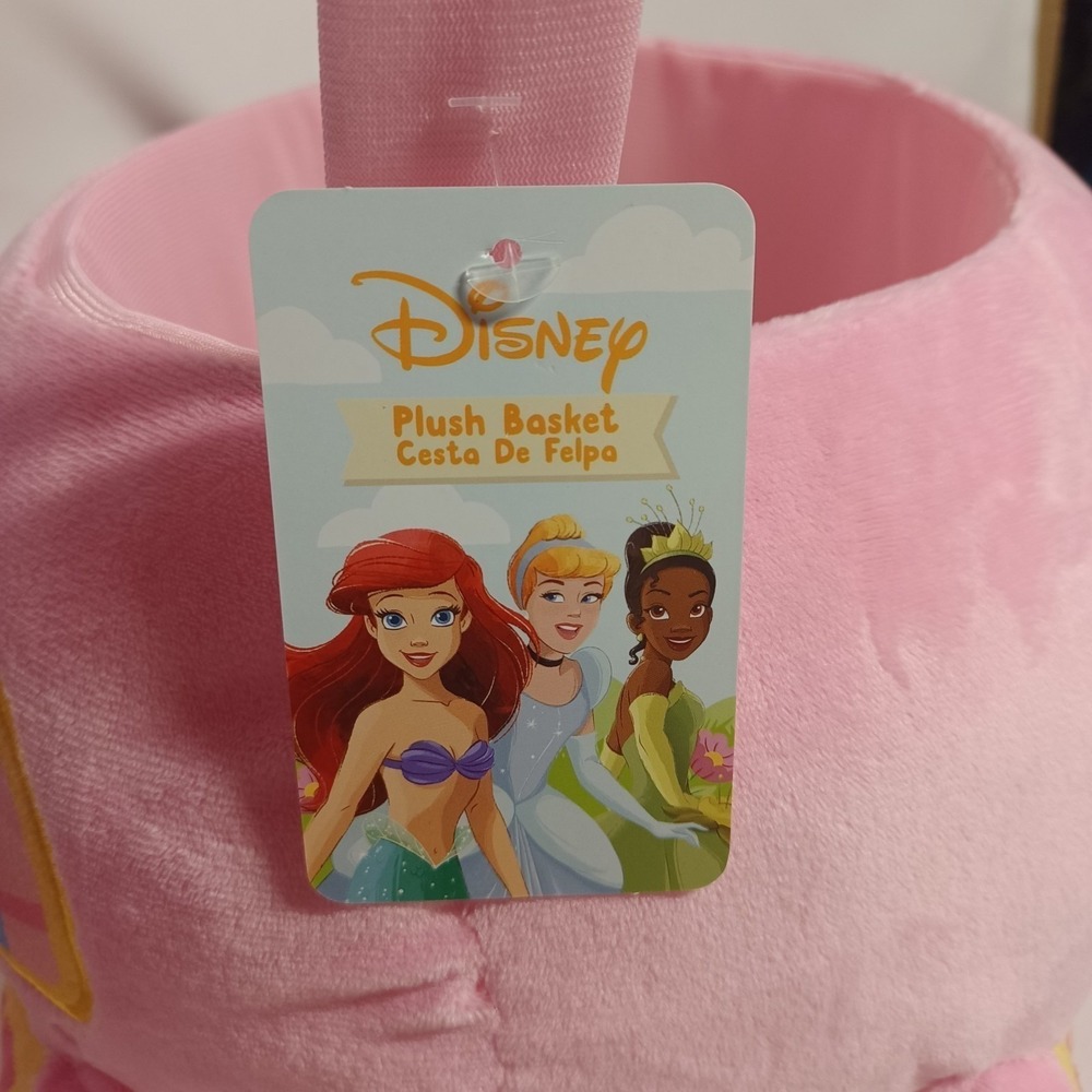 Princess Pink Plush Easter Basket by Ruz, Pink, 7 inches Tall, Plush Plus More - Picture 12 of 13
